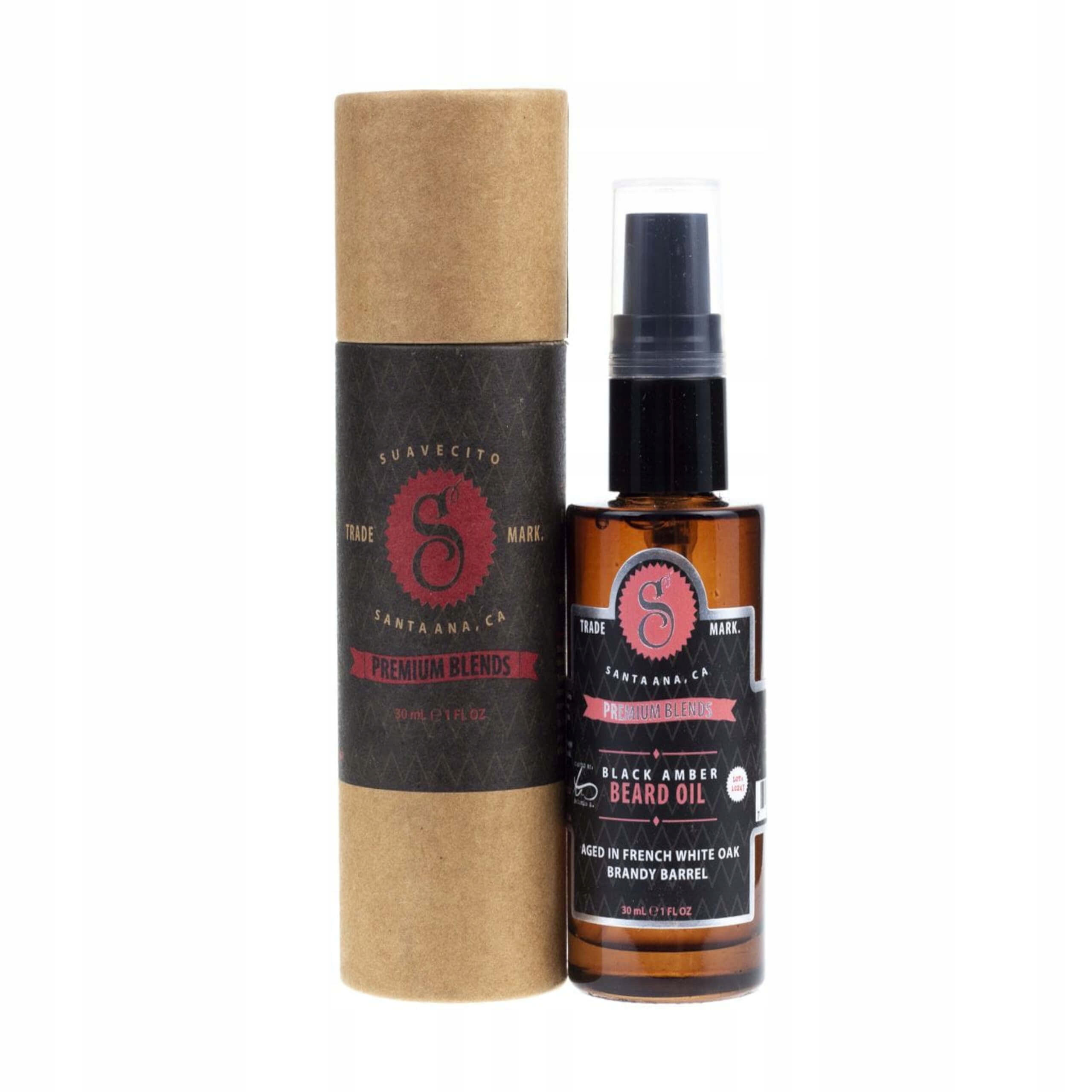 Suavecito Premium Black Amber Beard Oil 30 ml olej