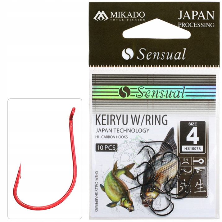 

Haczyki Mikado Sensual Keiryu roz.6 10szt Red