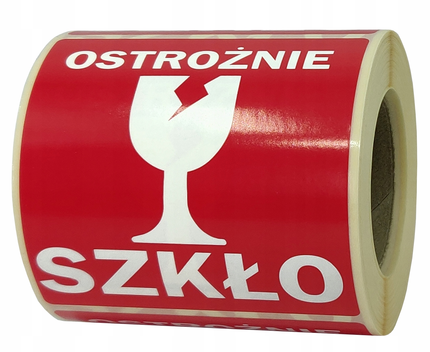 

Etykiety ostrzegawcze Ostrożnie 74x74 mm 250 szt