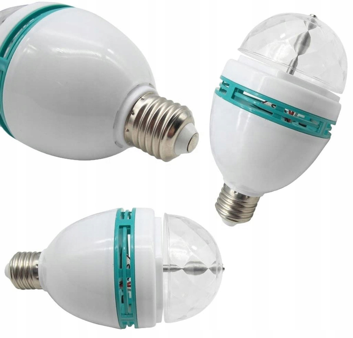 KULA DYSKOTEKOWA DISCO ŻARÓWKA E27 OBROTOWA LED RGB Kod producenta APT_ZD7F