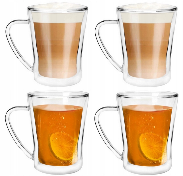 

Vialli Zestaw 4 Szklanki Termiczne Kawy Latte 250
