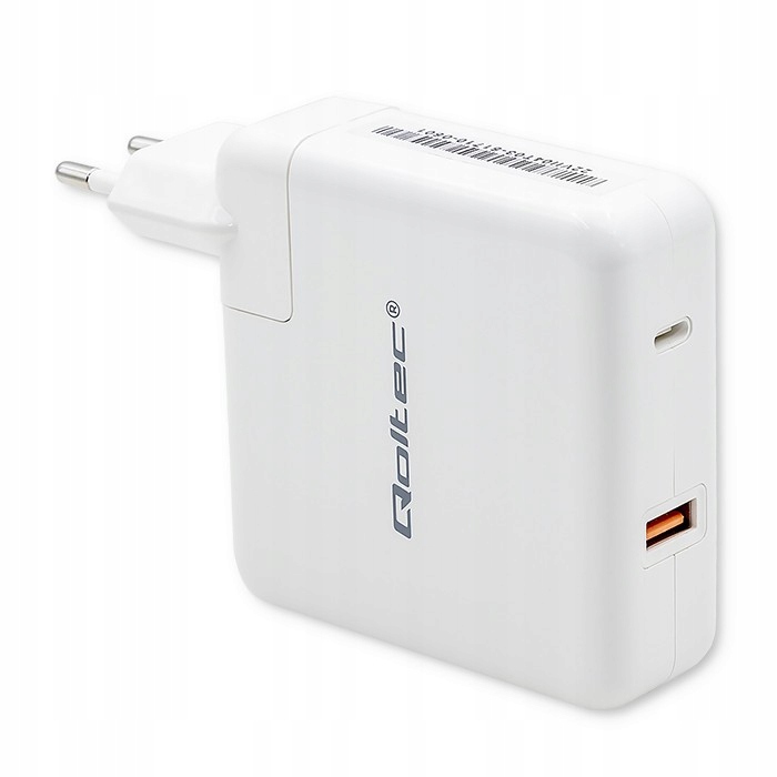 Qoltec Nabíječka GaN Fast 108W 5-20V 3-4.7A Usb C Bílá