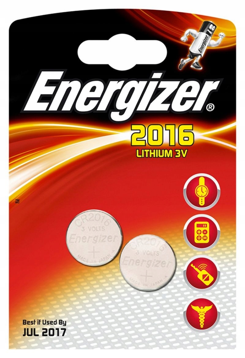 Bateria Energizer Lithium CR2016 litowa 2szt.