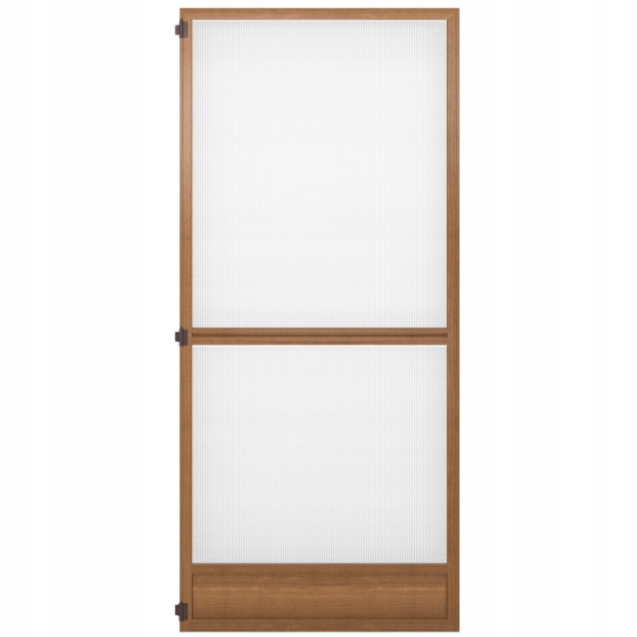 Složená Moskytiéra na dveře, 60 x 220 cm, Ořech na balkon
