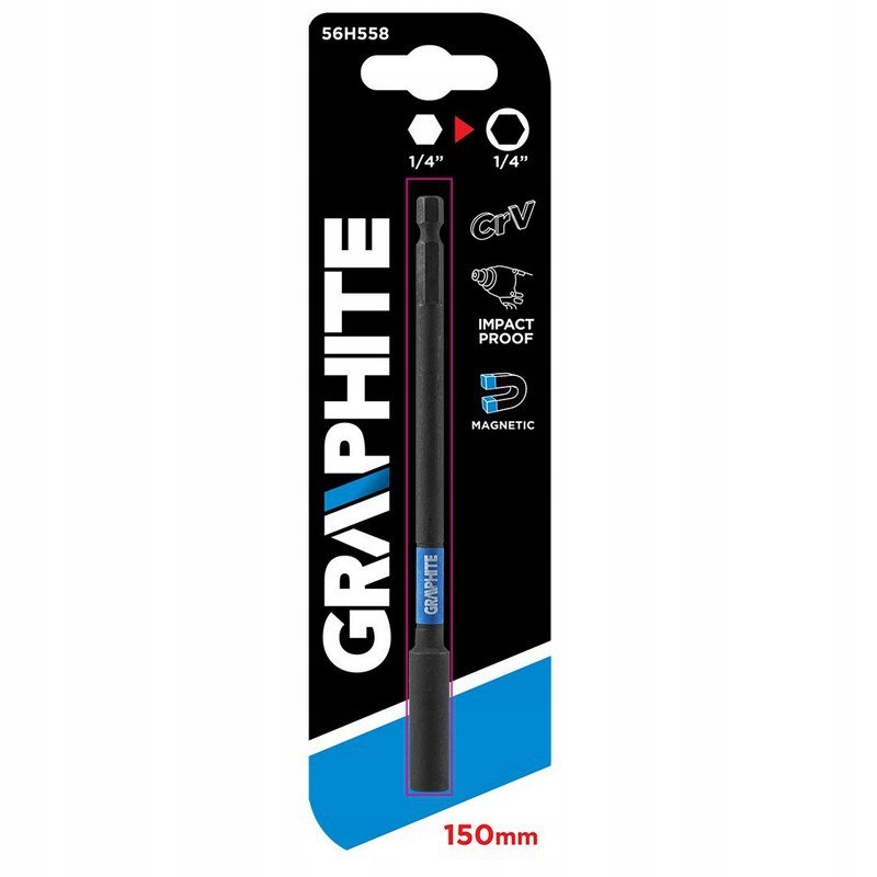 Graphite Przedłużka Do Bitów Udarowych 150Mm T 56H558 5902062102423