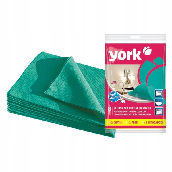 

Ścierka Prima Maxi 8+2szt. York Sucho lub Mokro