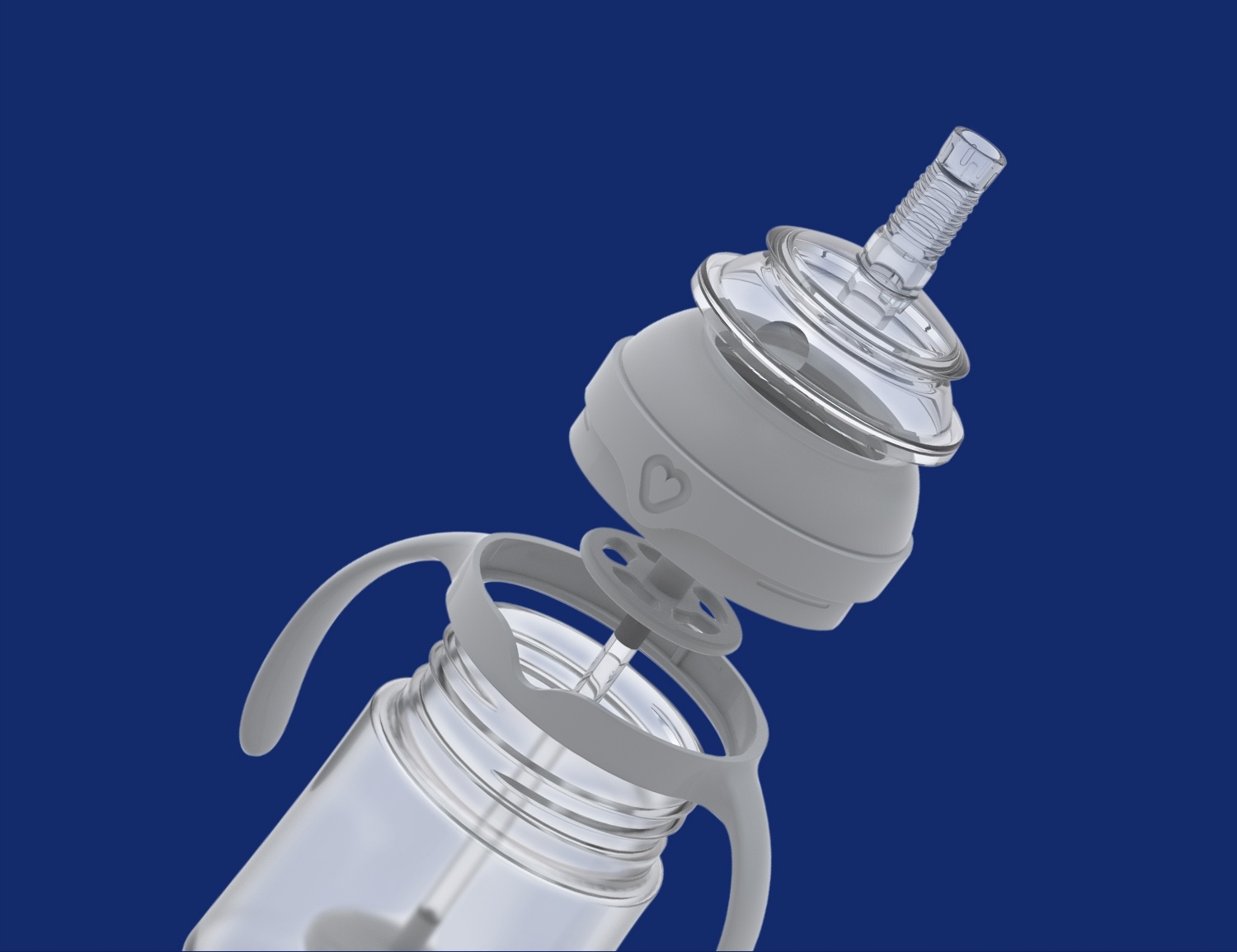 LOVI PIERWSZY KUBEK ZE SŁOMKĄ 150ml Indian Summer Kolor niebieski