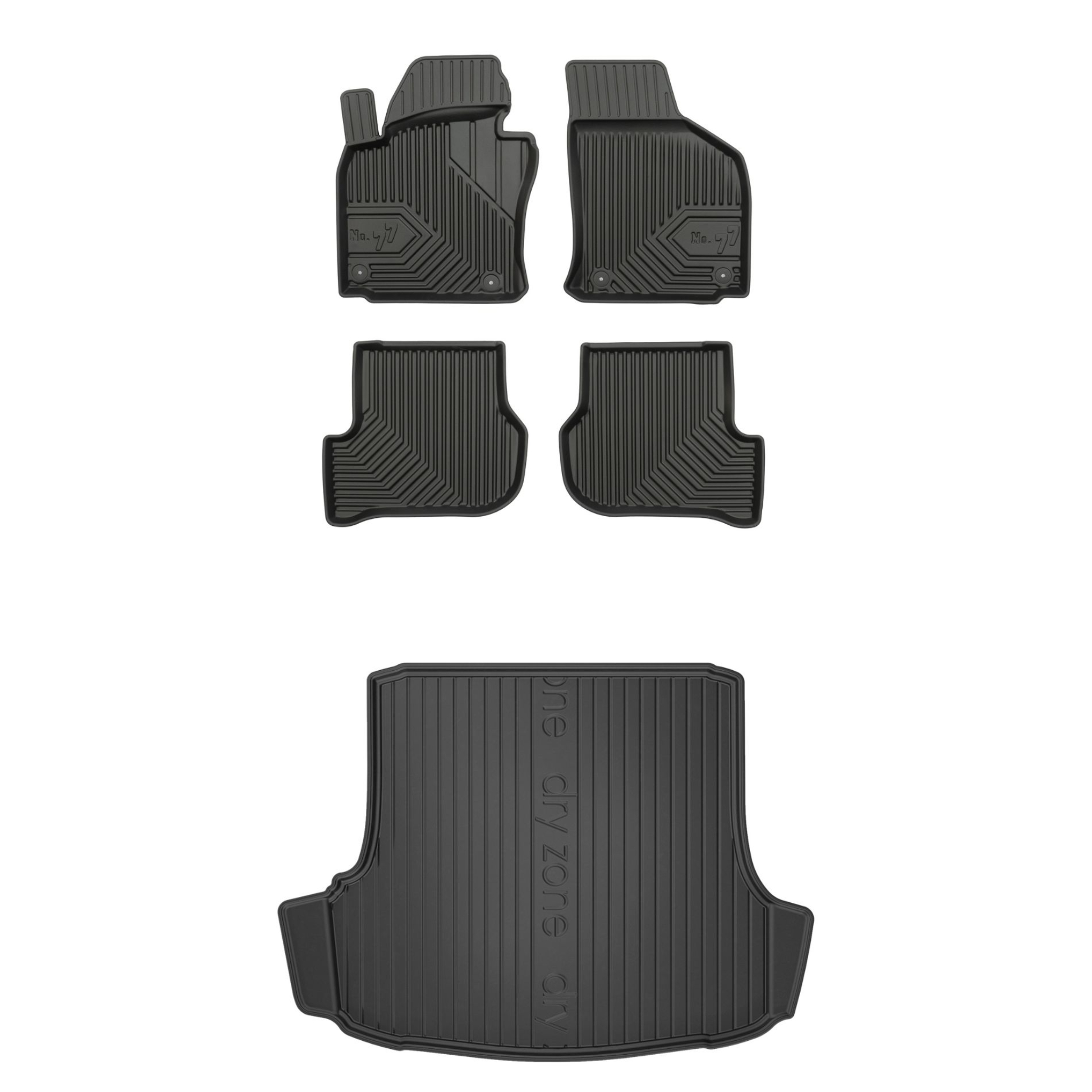 Sada gumových kobercov a rohoží pre Škoda Octavia II