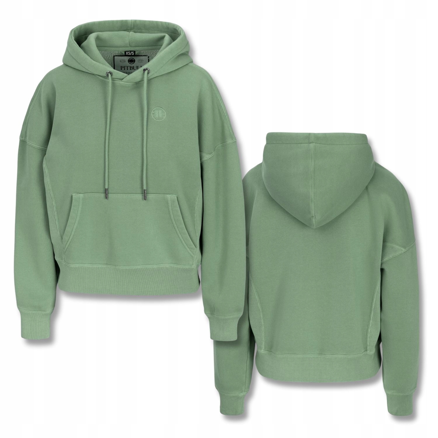 Dámská Mikina s kapucí Oversize Pitbull Klokanka Washed Manzanita Pohodlná