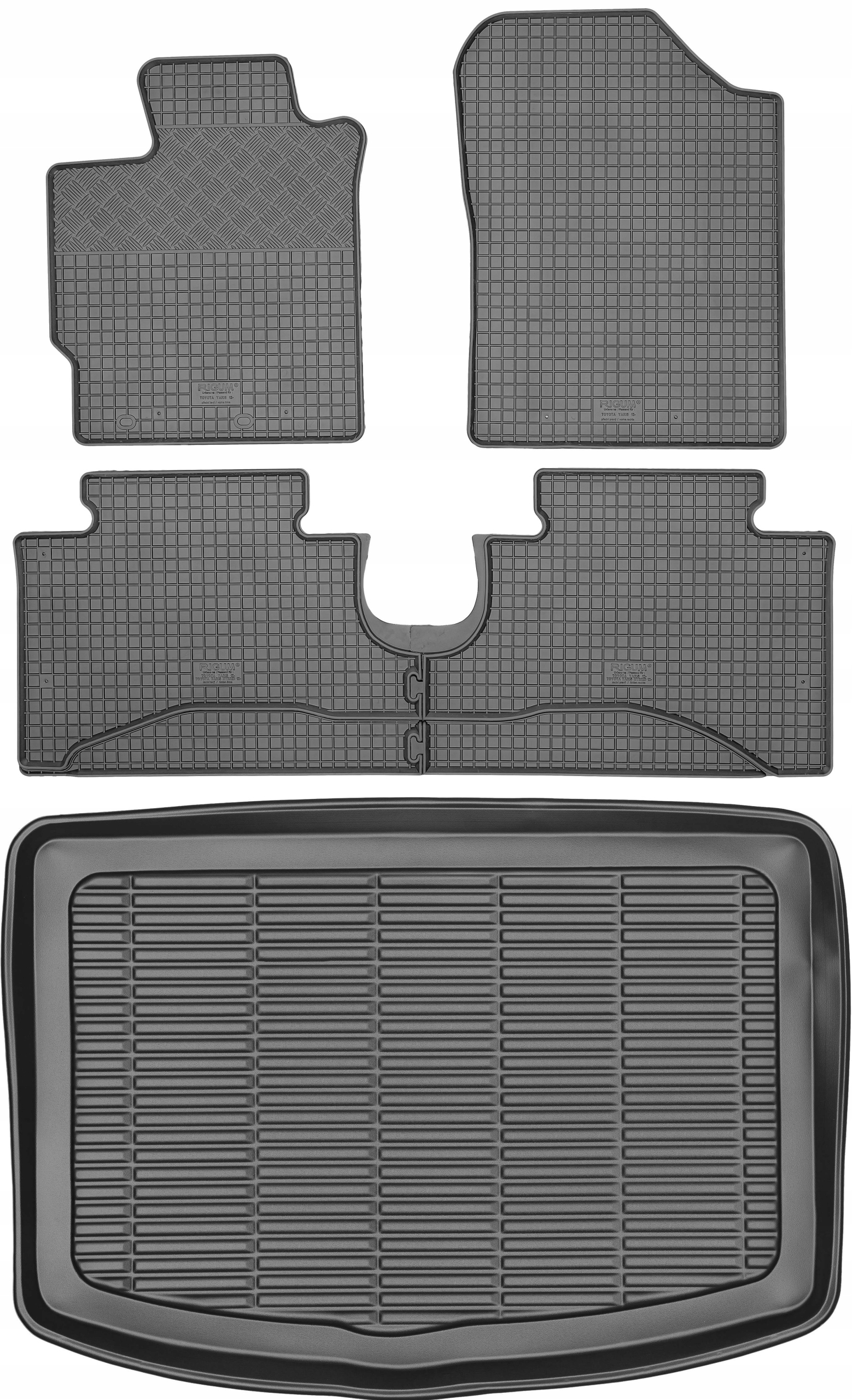 Toyota Yaris III Hatchback od roku 2012-2019 Sada Koberce batožinový priestor