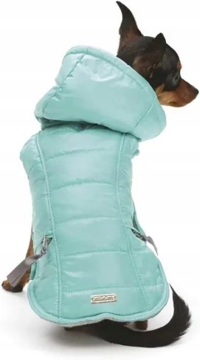 Levně Zimní podzimní bunda pro psa Croci Ice Blue kubrak velikost Xs 30 cm