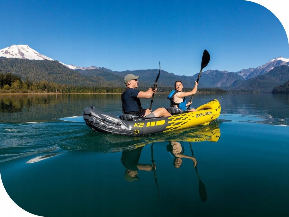 Kajak 2os. Explorer K2 Intex 68307 Pompka Wiosla MODEL 2024 Liczba miejsc 2