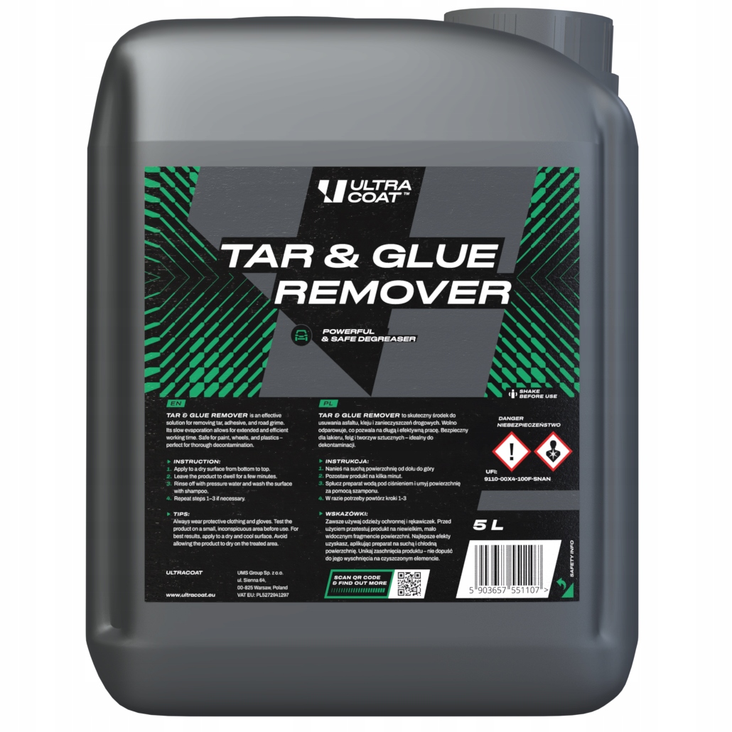 Ultracoat Tar & Glue Remover Prostriedok na odstraňovanie dechtu a lepidla 5L