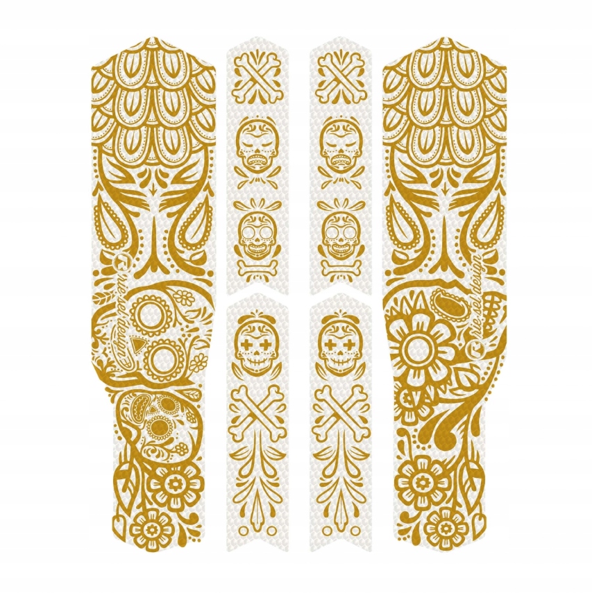 Folia Ochronna Na Ramę Rowerową Riesel Design Tape 3000 Los Muertos Gold