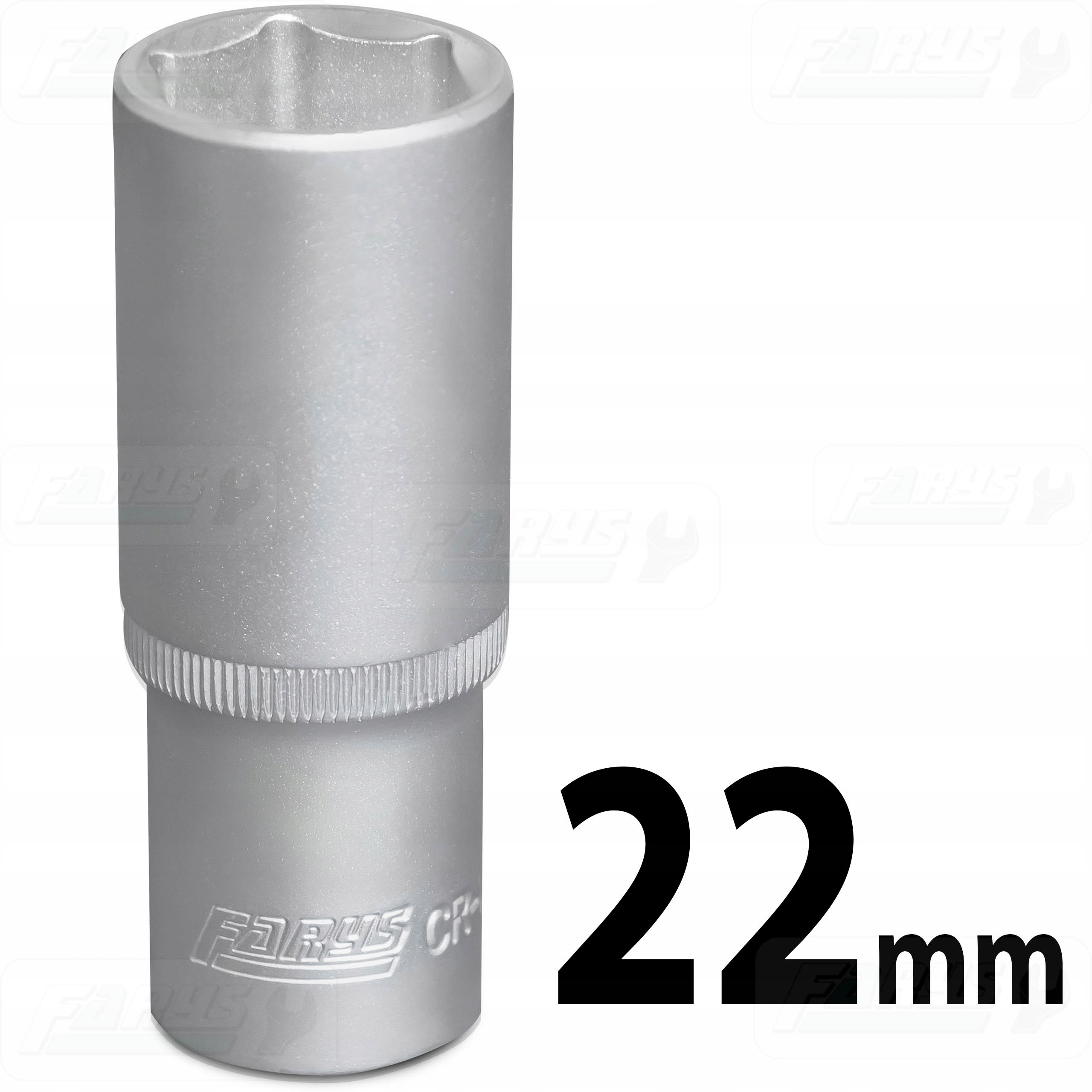 Nasadka 22mm 1/2" Sześciokątna Długa 6-kątna CrV Mocna Farys FR1249