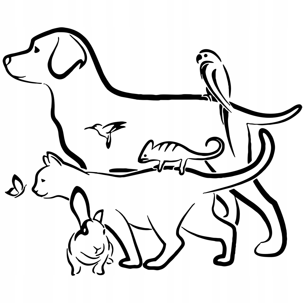 

Naklejka na auto Zwierzaki Animals Friends 13x15