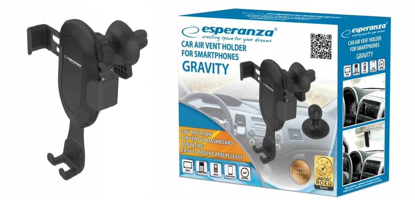 UCHWYT SAMOCHODOWY NA TELEFON KRAKTA MOCNY EAN (GTIN) 5901299942949