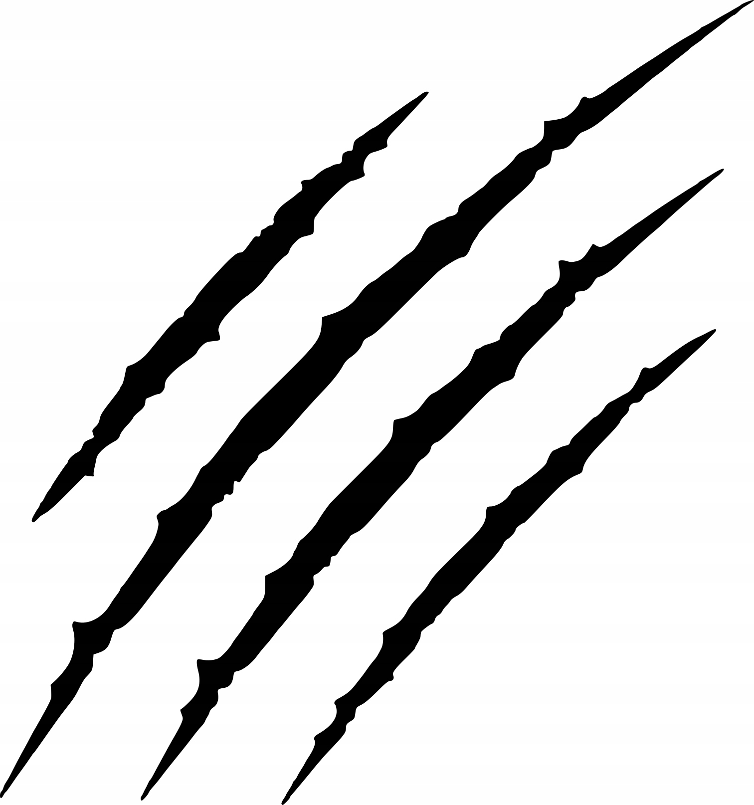 

Naklejka na samochód Pazury Zadrapanie 20x19cm