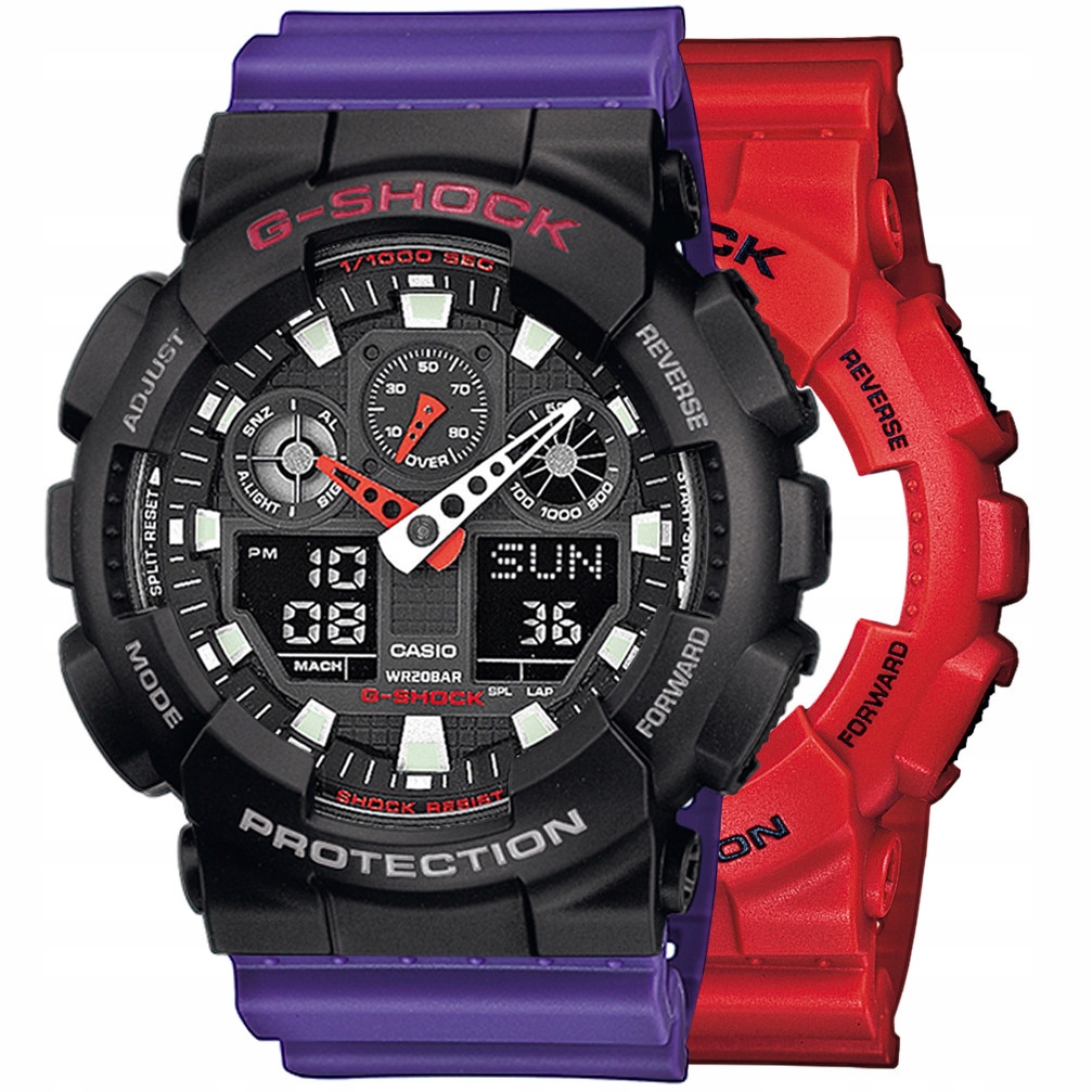 Hodinky Casio G-Shock Set GA-100B-4AER Bezel 10378531 Řemínek 10498156