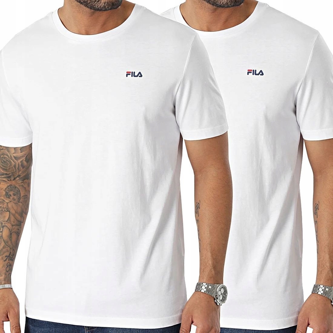 Fila Tričko M Brod Tee Double Pack White