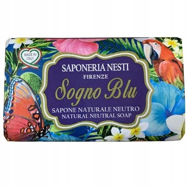 Nesti Dante Sogno Blu Toaletní mýdlo v kostce do koupele 125 g