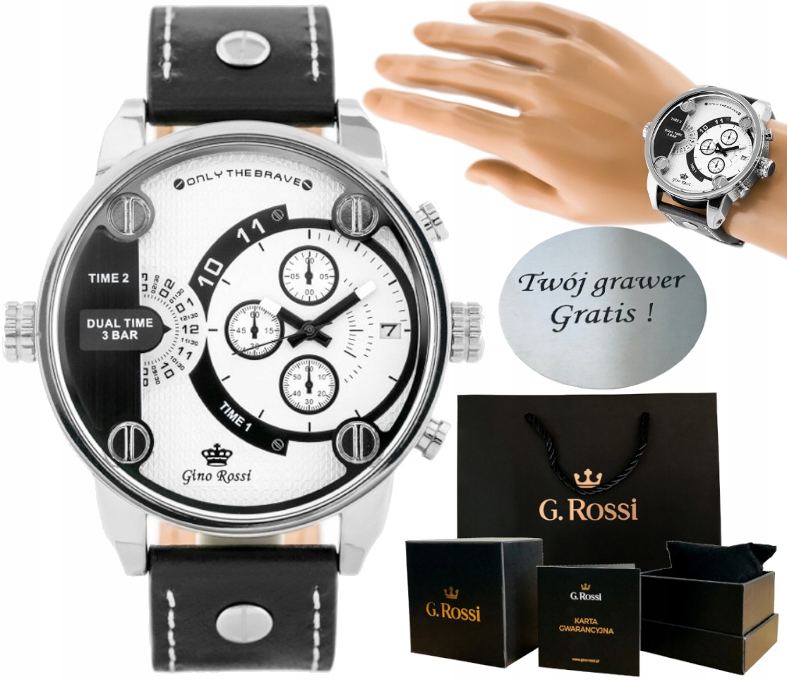 

Zegarek Męski G. Rossi Oryginalny Box + Grawer