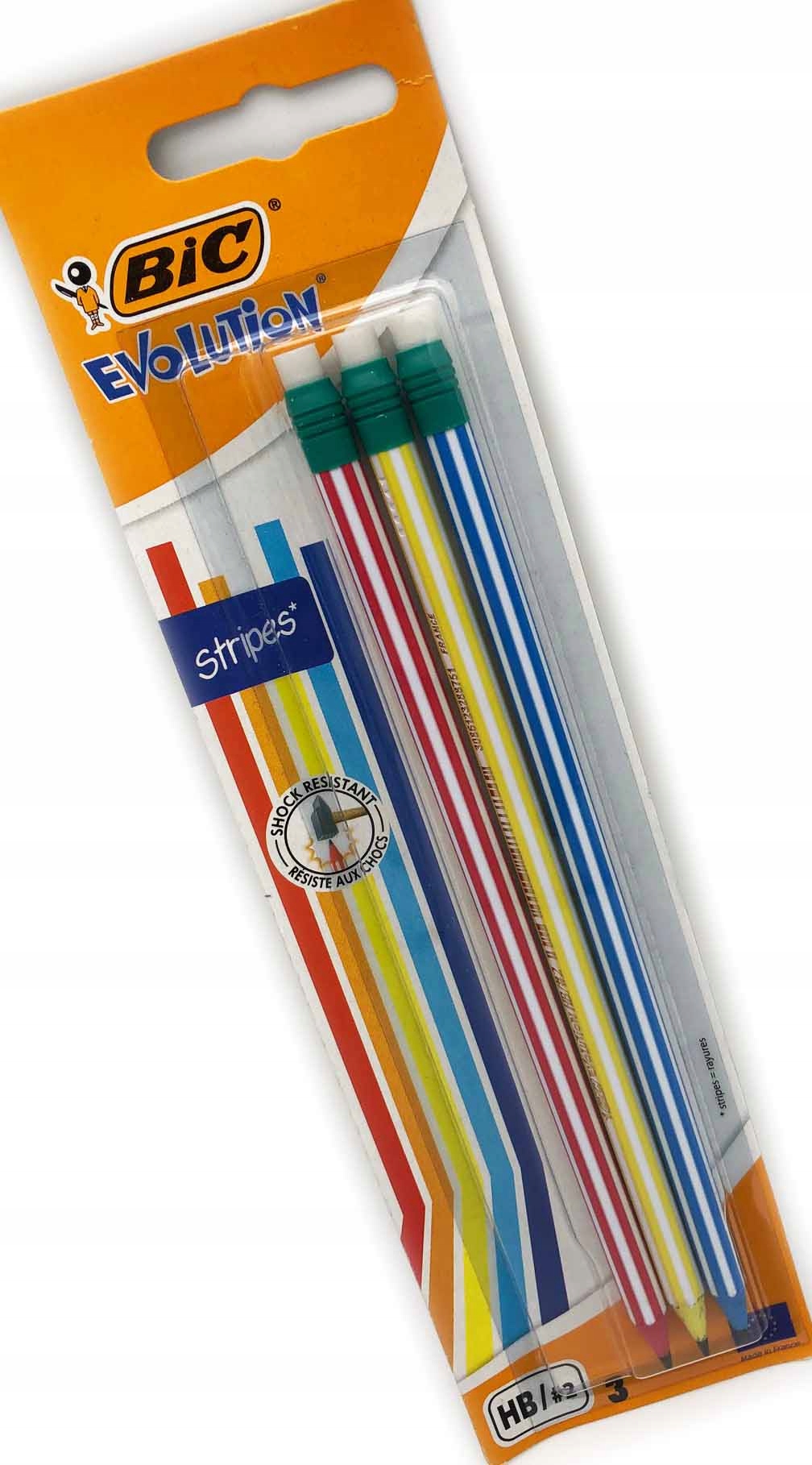 

Ołówek Evolution 3szt Gumka Hb Zestaw Bic