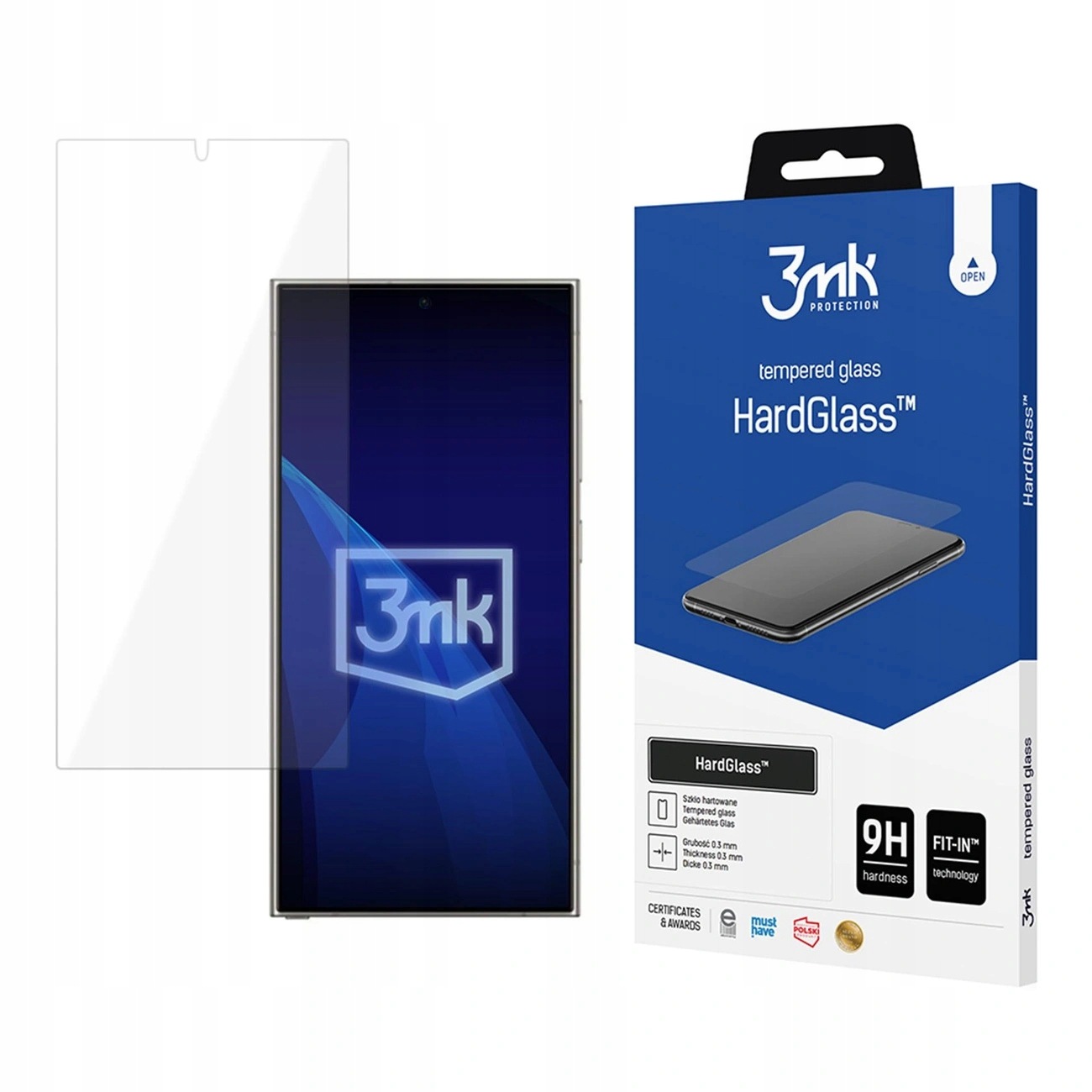 Szkło hartowe 3mk HardGlass na Samsung Galaxy S26 Ultra
