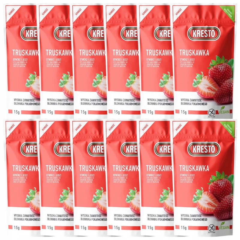 Levně Kresto Jahoda jahody 15g Zdravá Svačinka