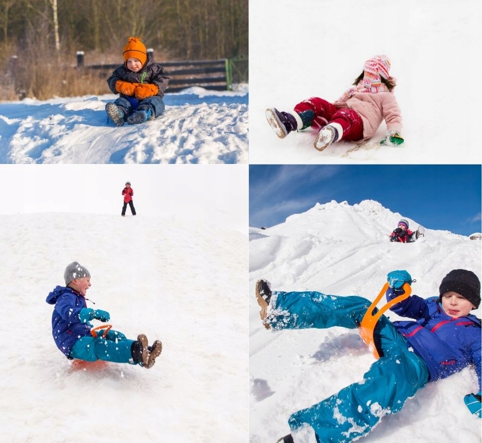 JABŁUSZKO ŚLIZGACZ SANKI na śnieg ŚLIZG - czerwone Stan opakowania oryginalne