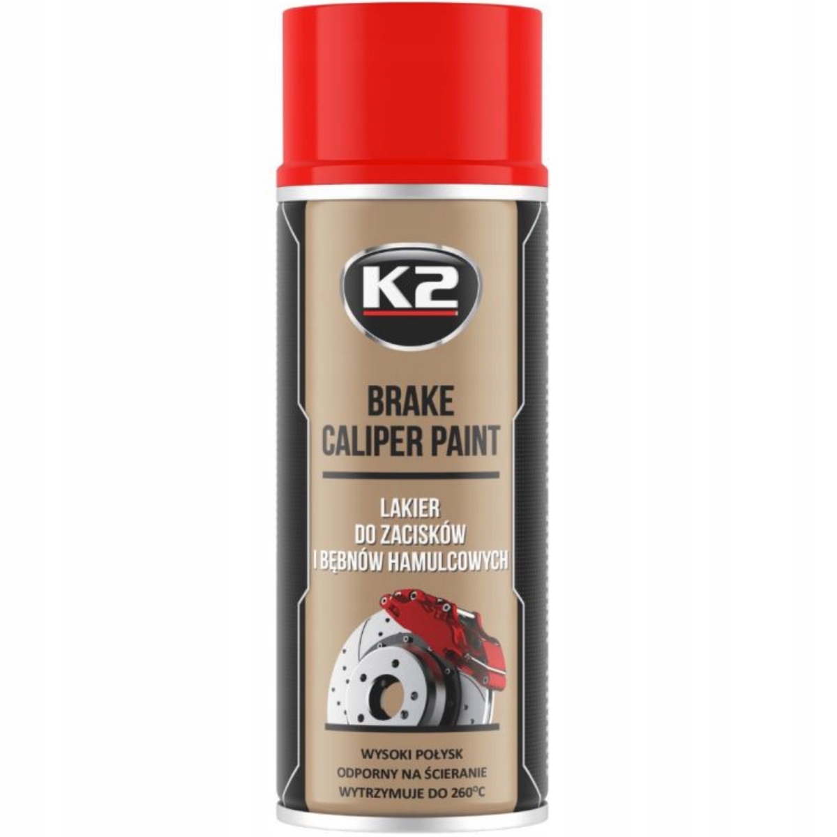 

K2 Lakier do Zacisków i Bębnów Czerwony 400ml