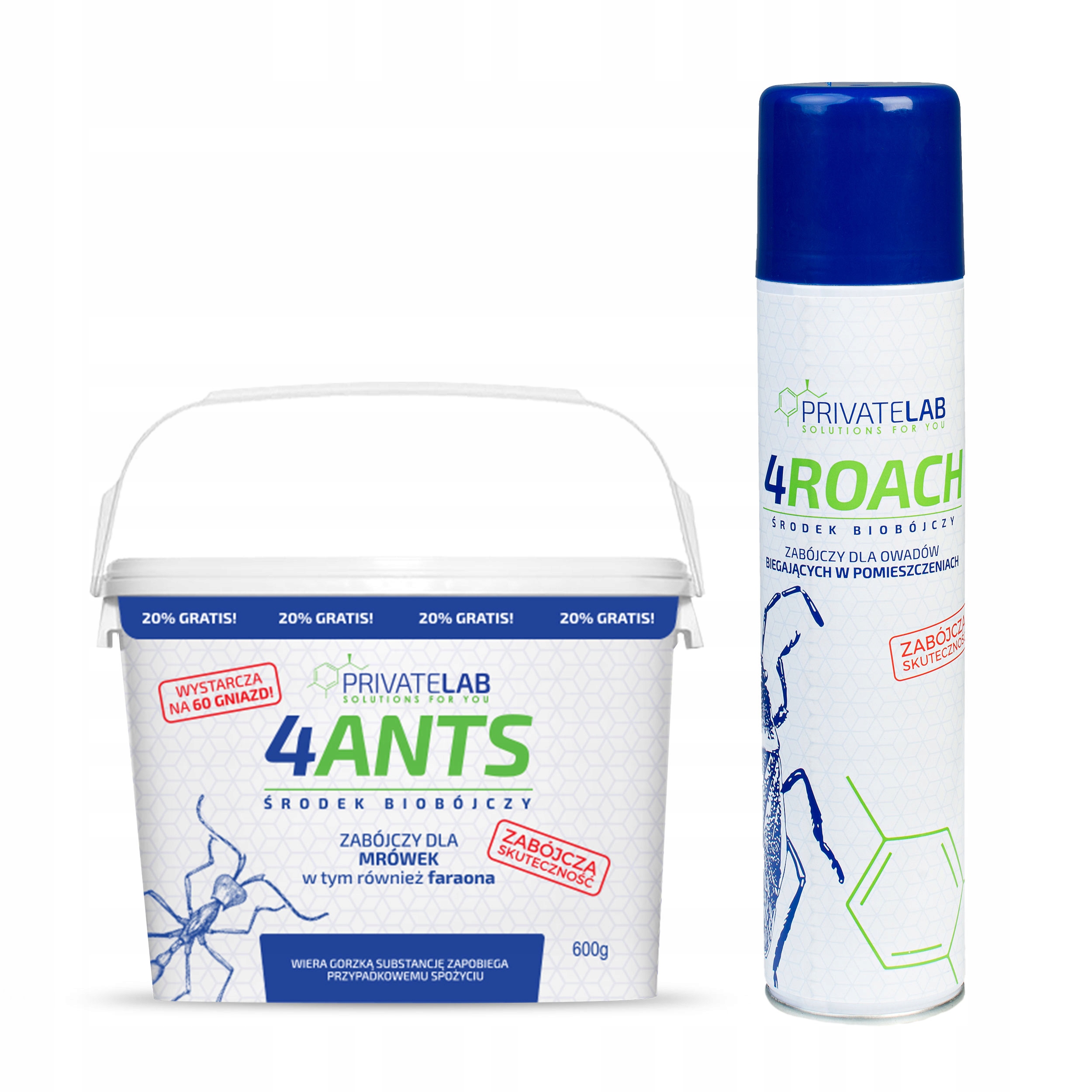

Trutka na mrówki 4Ants spray! zabójczy Zestaw
