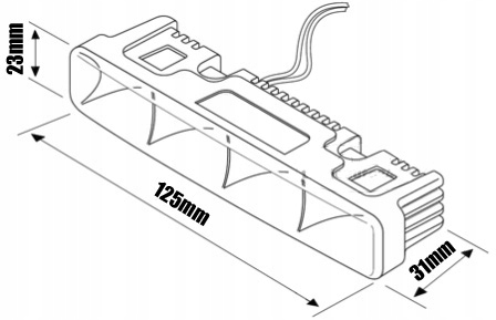 Dzienne Światła Lampy DRL Homologacja LED Osram Trwałość 20000 h