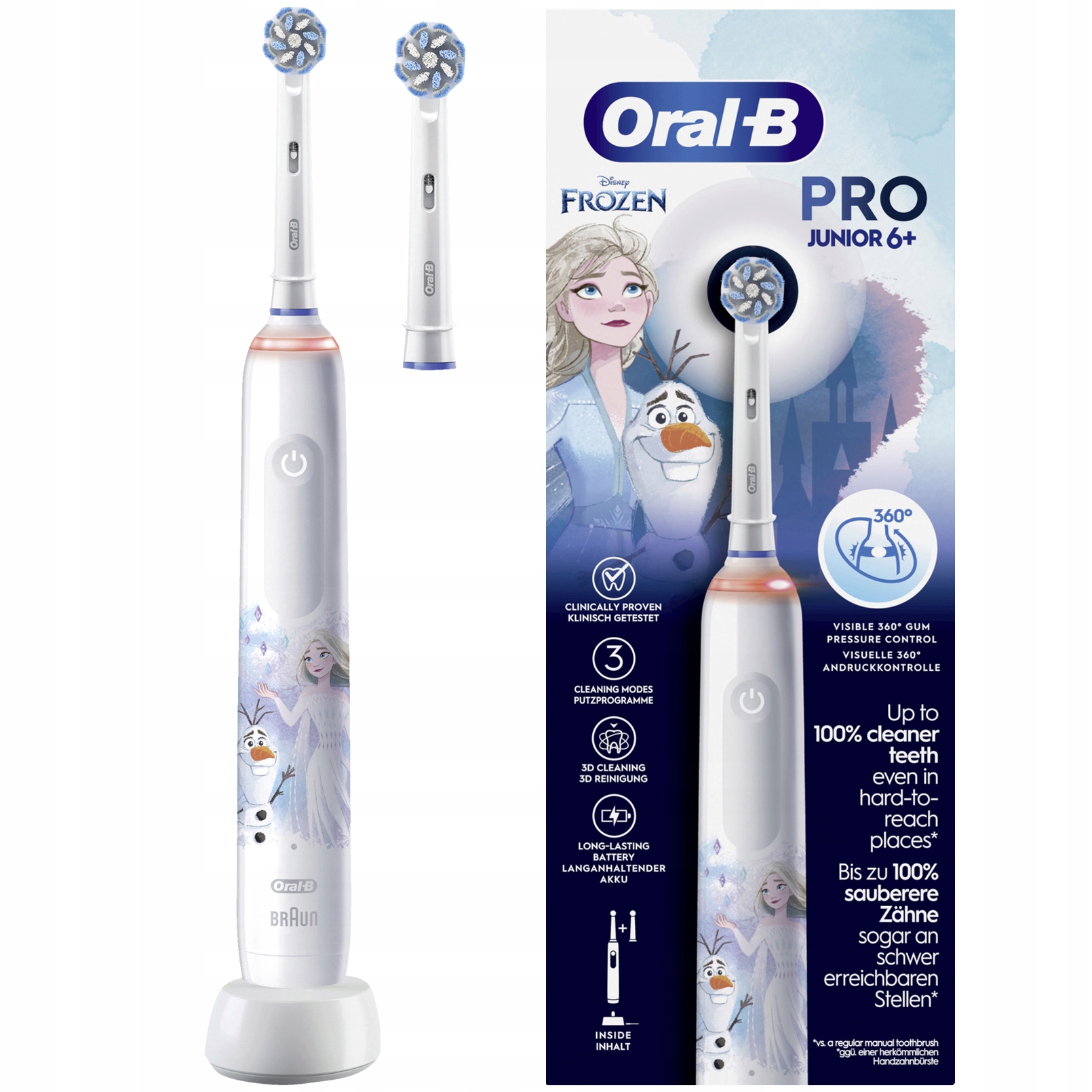 Szczoteczka Elektryczna Dla Dzieci Oral-B Pro 3 Junior Frozen do Zębów