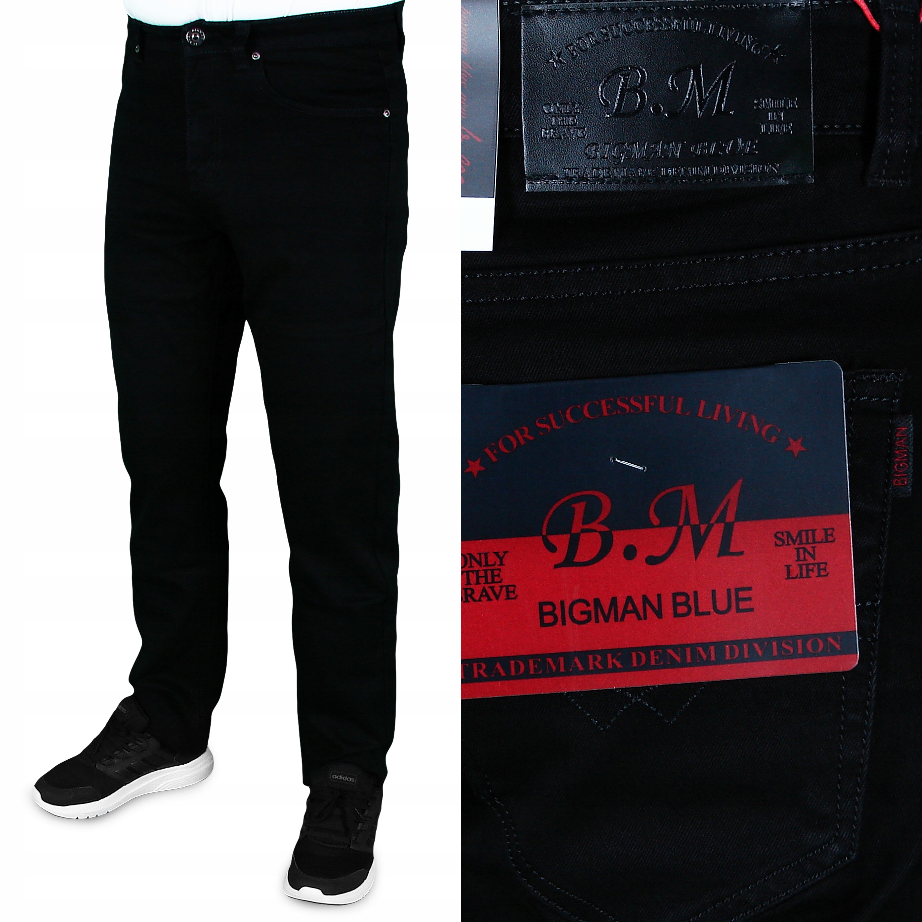 

Spodnie Męskie Jeansowe Czarne W40 L34 W102-104 cm