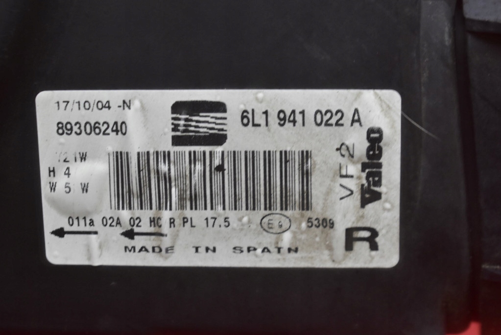 REFLEKTOR right light front EU 6L1941022A SEAT CORDOBA 2 II 02-09