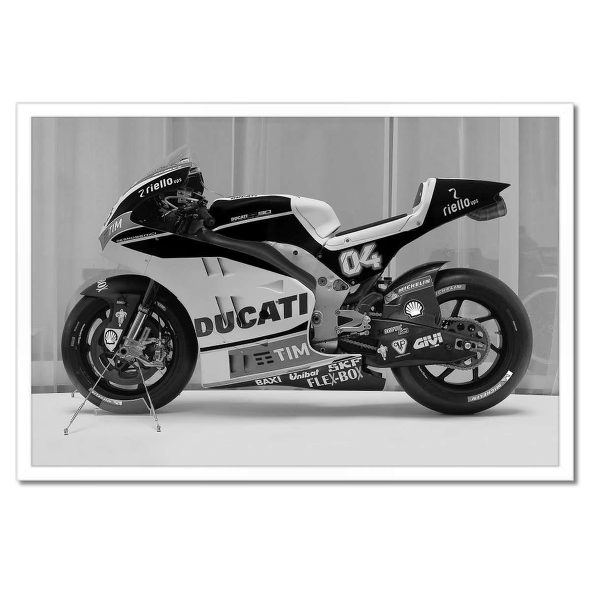 Plakáty v rámu 60x40 Závodní motocykl Ducati