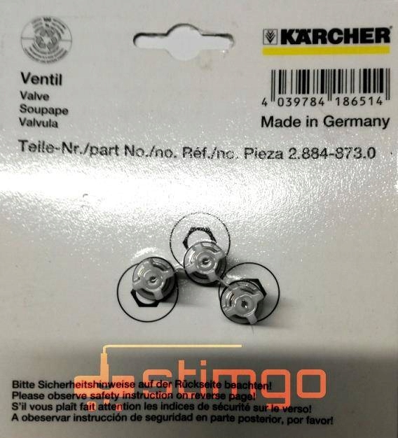Zawór Karcher (3szt) 2.884-873.0 Typ zestaw osprzętu