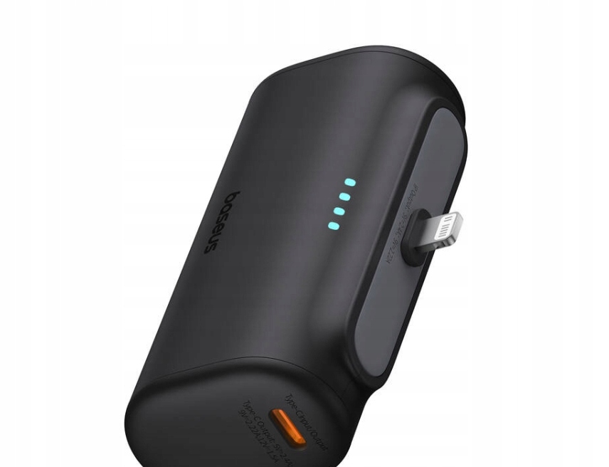 Powerbank BASEUS Compact 5000mAh 20W Lightning (czarny) Pojemność akumulatora 5000 mAh