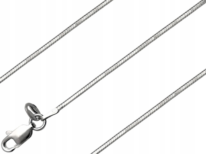 

Bransoletka Żmijka Rodowana 19CM 1,3MM Srebro 925