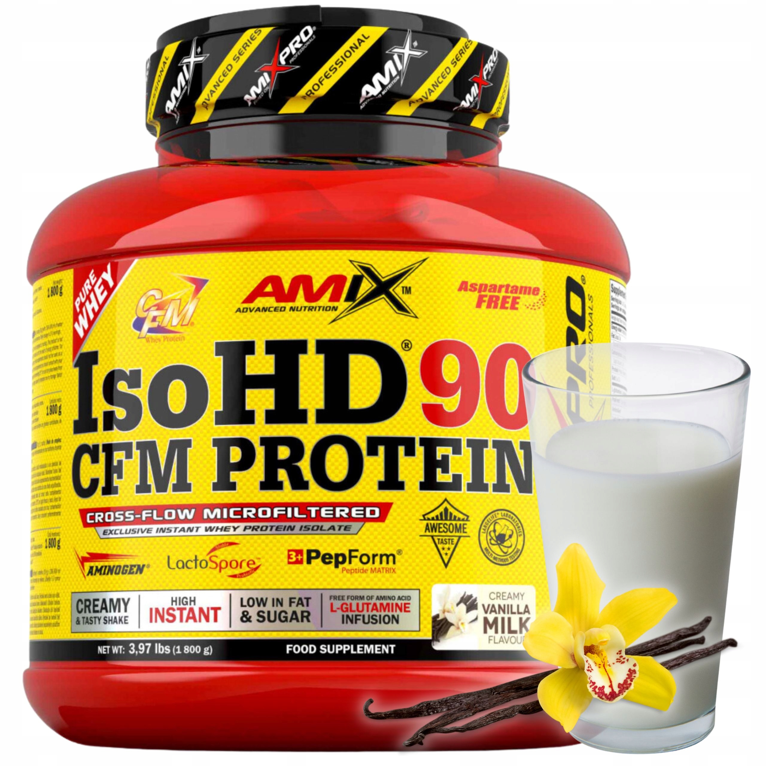 Amix IsoHD 90 Cfm Protein 1,8 kg vanilka keto slim dieta produkty bez cukru