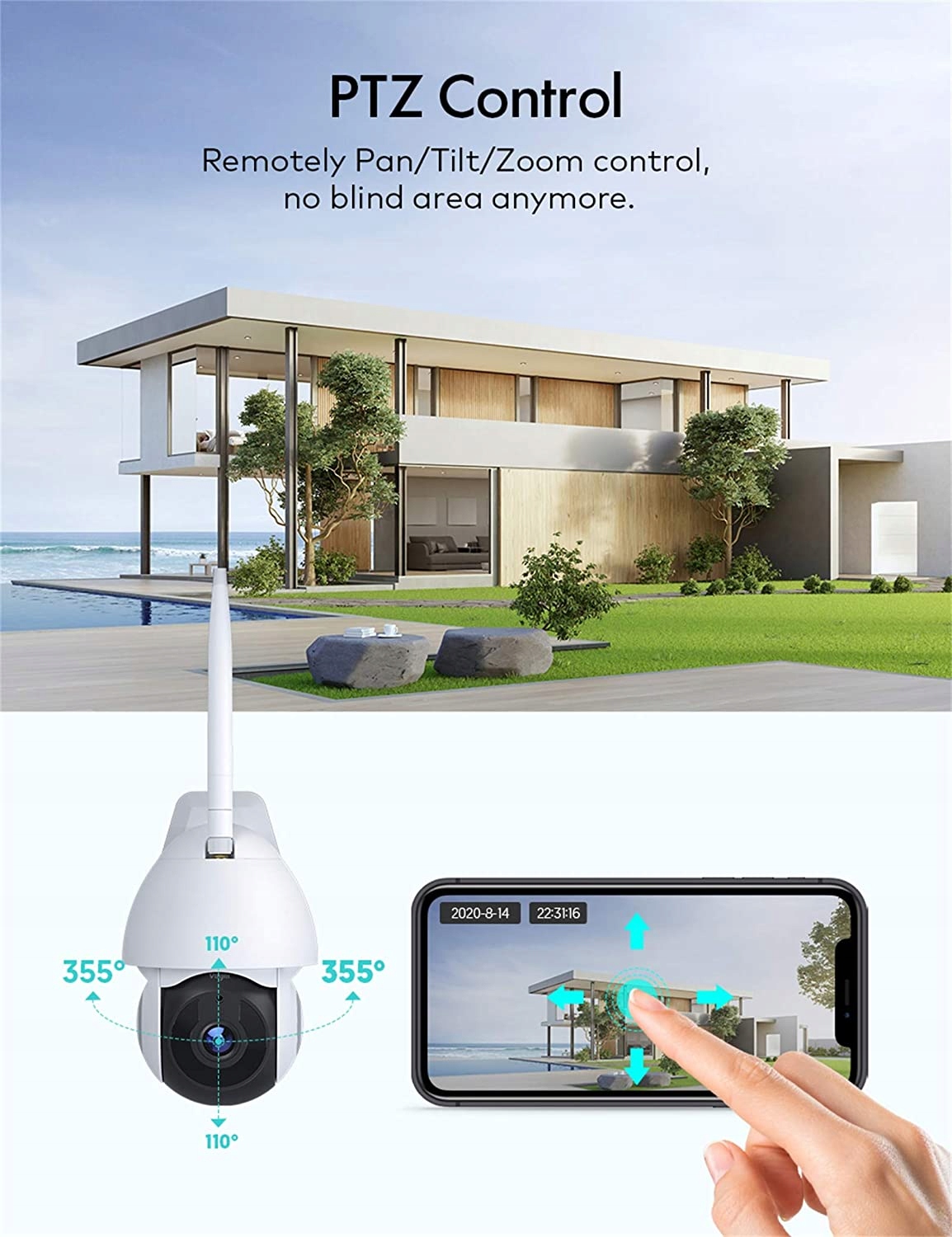 Kamera CCTV bezpieczeństwa Voger zewnętrzna 360° Kod producenta VG360