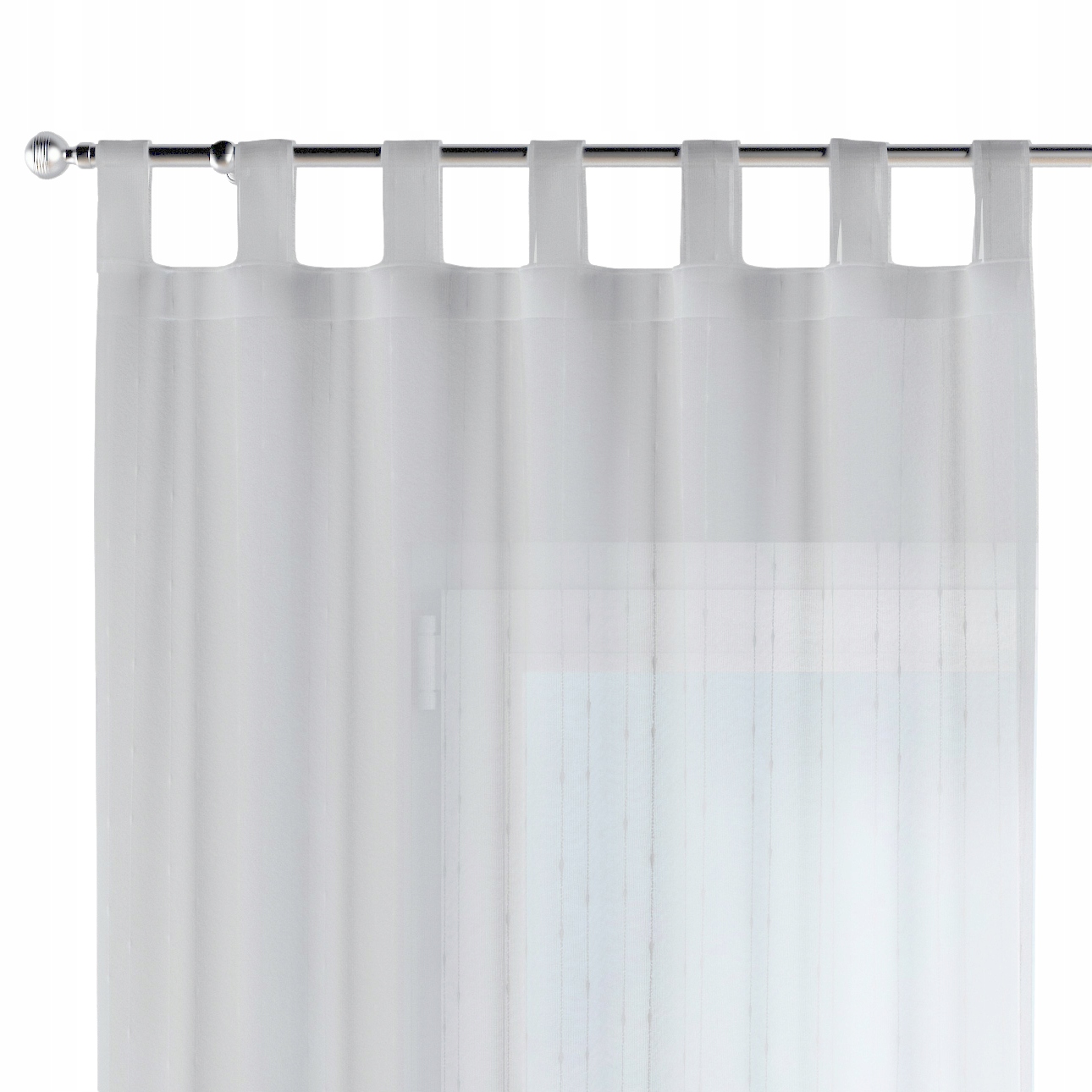 Záves na traky 1 ks 130x260 cm biely