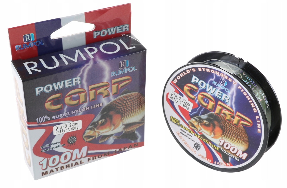 

Żyłka 100m 200m Rumpol Power 0,22mm 7,4kg Zbp
