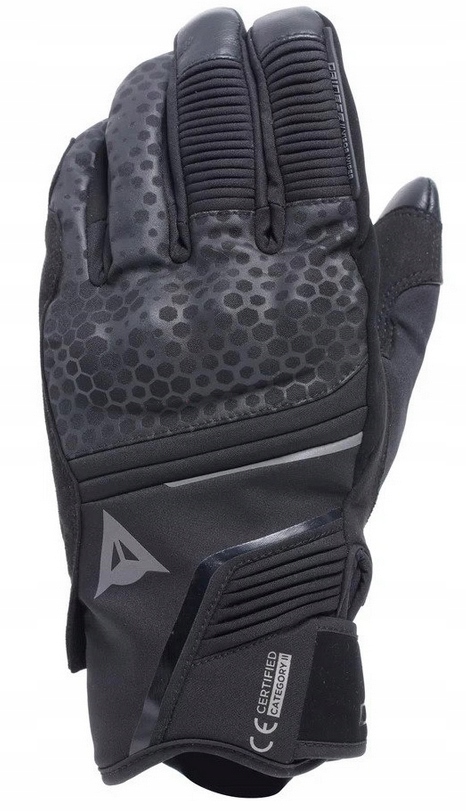 DAINESE TEMPEST 2 SHORT Rękawice Motocyklowe Czarne Wodoodporne r. S Rozmiar S