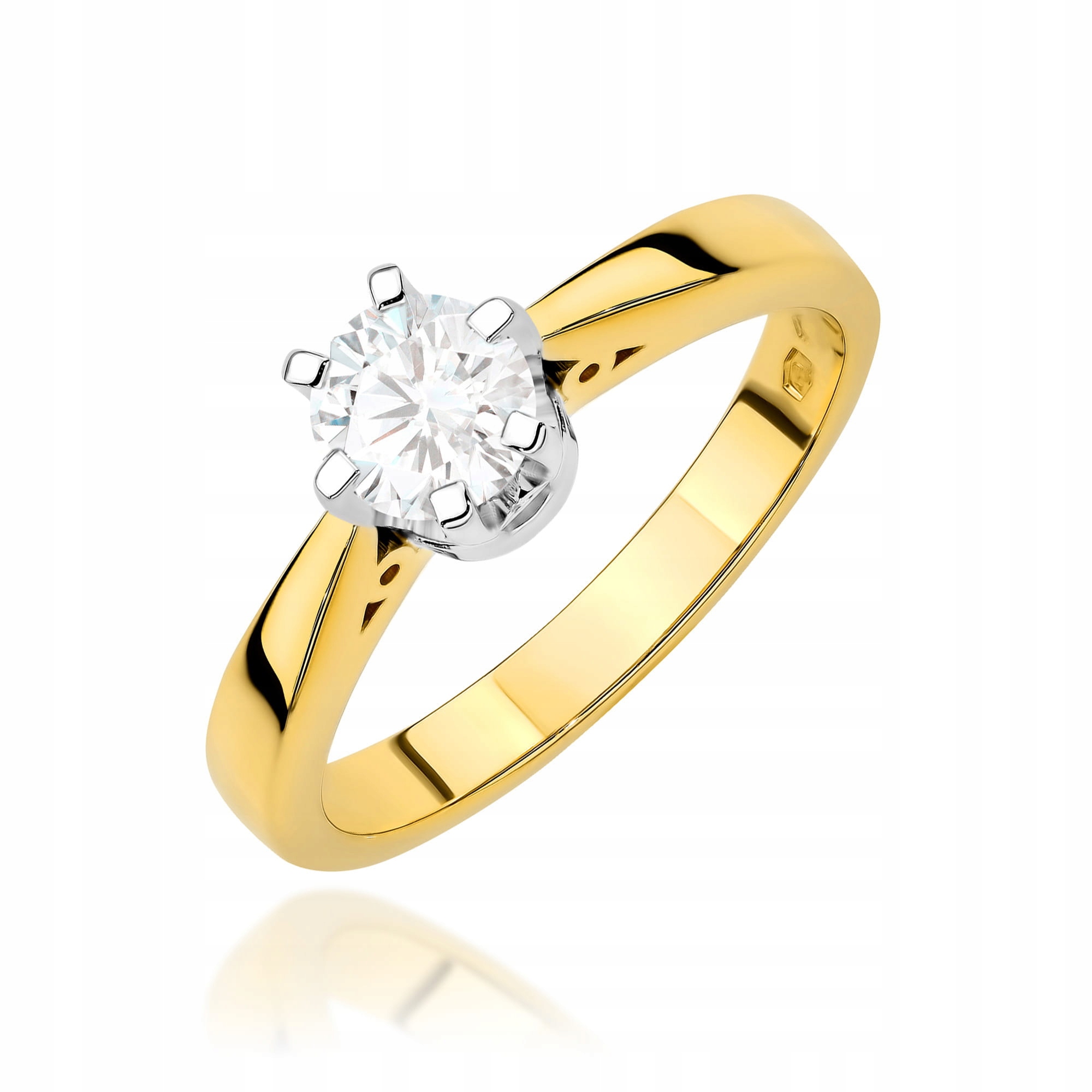 Prstýnek s laboratorním diamantem r10