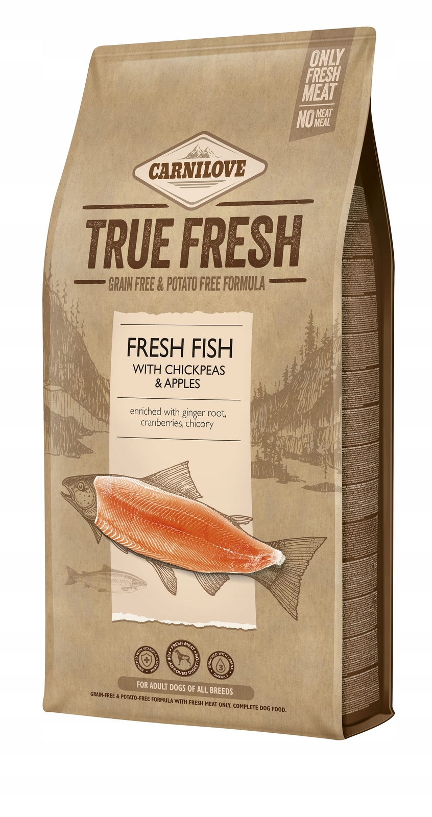 Levně Carnilove True Fresh Fish 11,4 kg Krmivo pro psy s čerstvou rybou