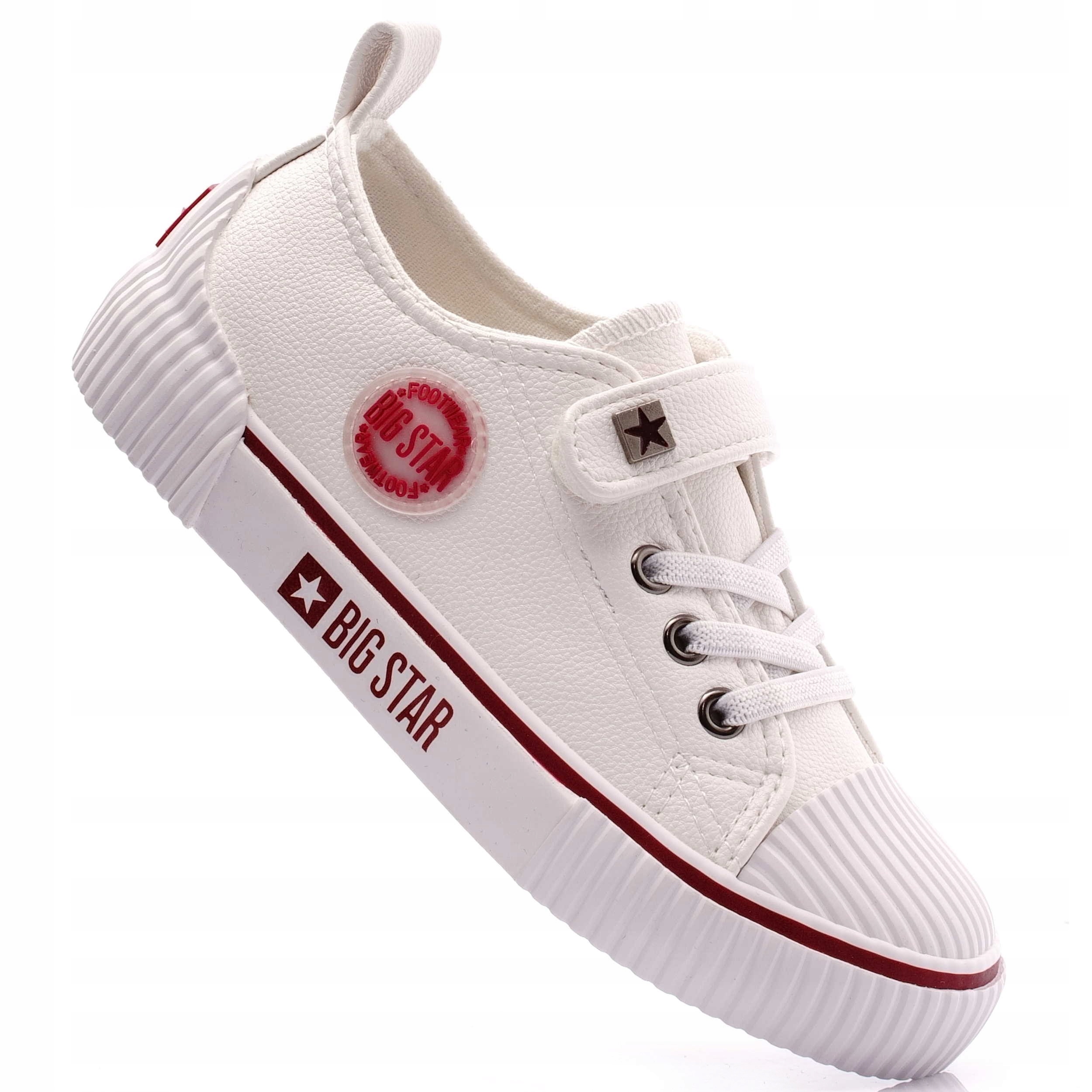 

Trampki Big Star Na Rzepy Białe Dziecięce 35