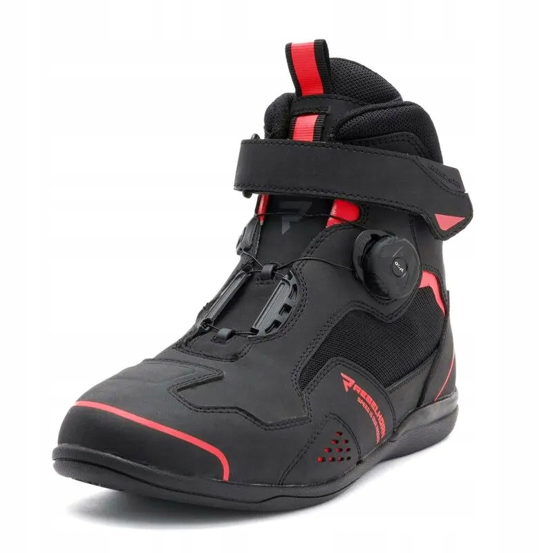 KRÓTKIE BUTY MOTOCYKLOWE REBELHORN SPARK II BLACK/RED MIASTO TURYSTYKA 45 Rozmiar 45