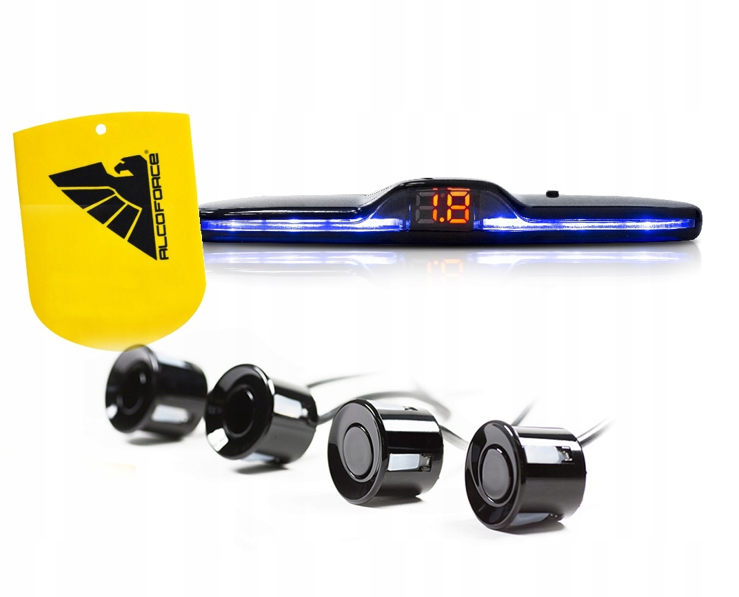 

4x Czujniki Parkowania Cofania Parktronic Led LCD